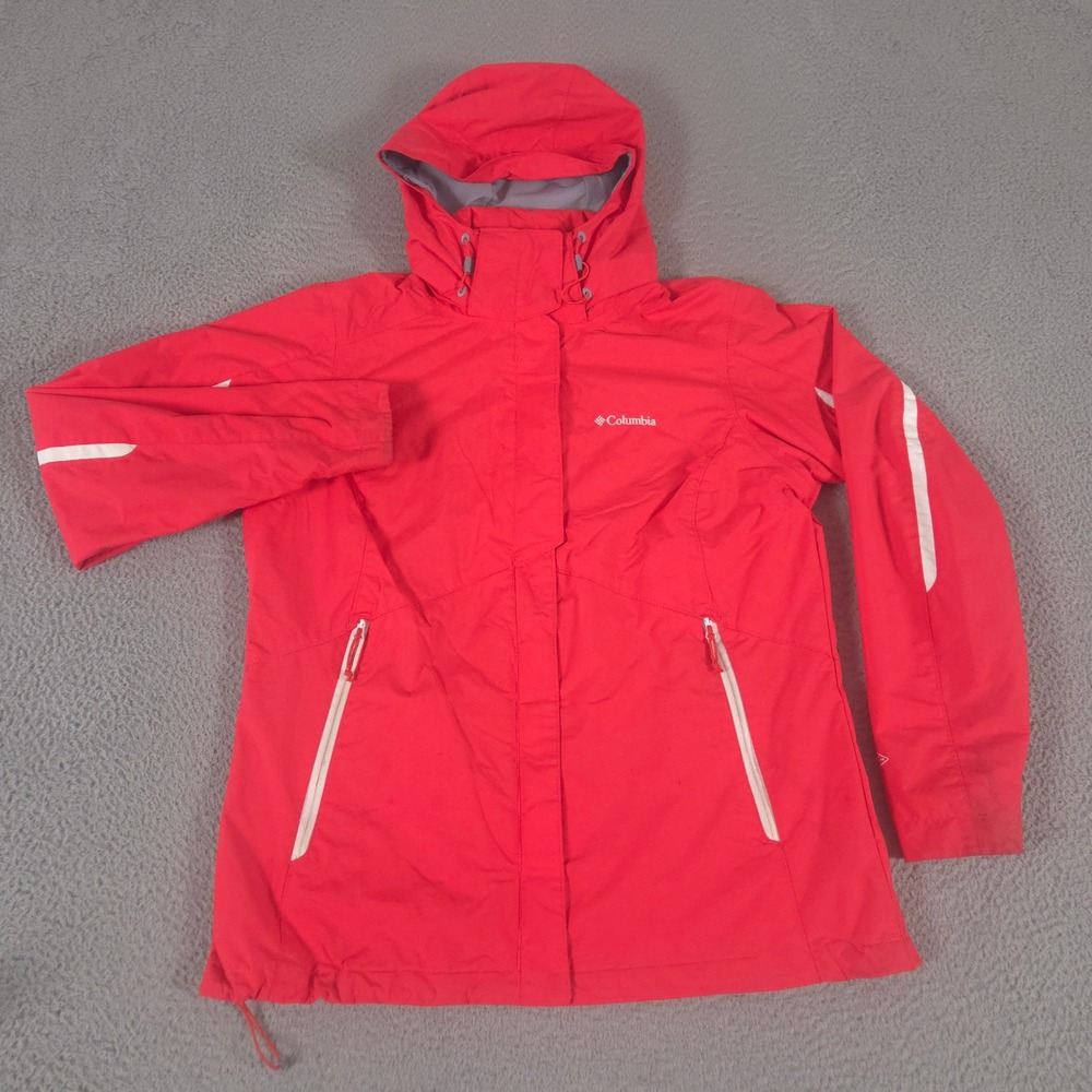 Columbia Jacket Womens L Coral Bugaboo Interchange Shell Waterproof Omni Tech